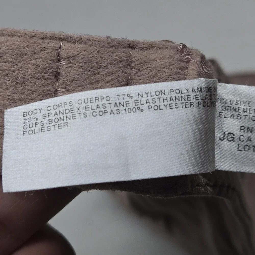 Btempt'd‎ Women Bra 34D Taupe T Shirt Underwired Strap Lightly Lined